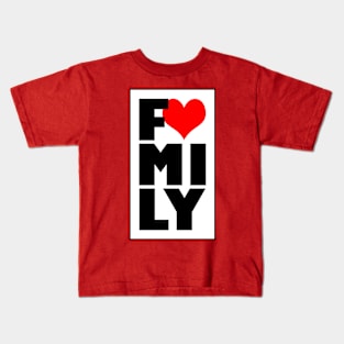 I Love My Family Reunion Slogan For Family Reunions Kids T-Shirt